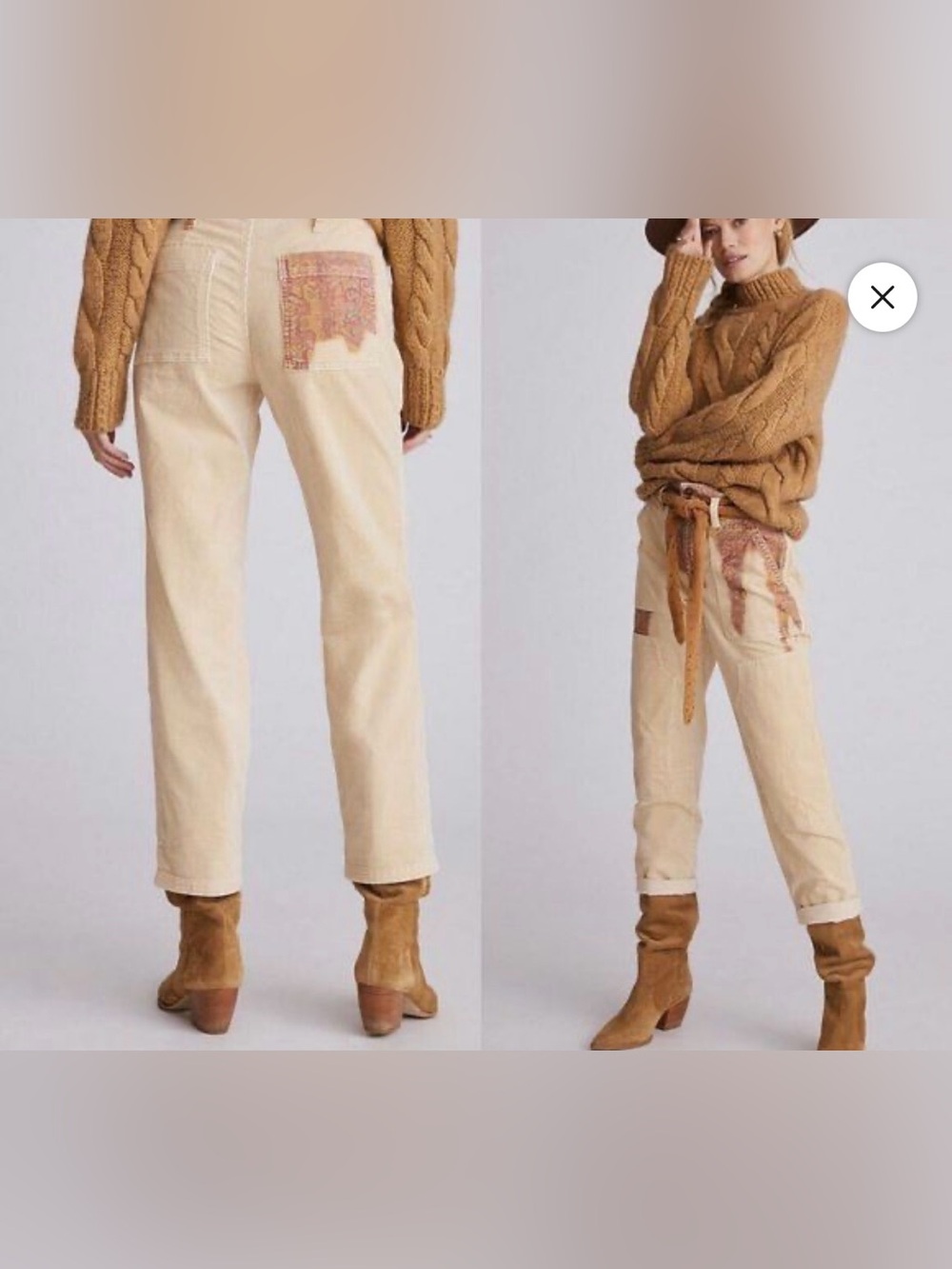 Pilcro Cream The Wanderer Jeans - Picture 2 of 6